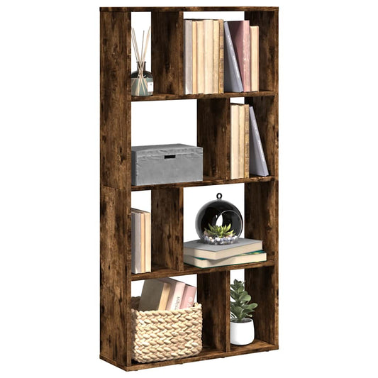 vidaXL Βιβλιοθήκη Καπνιστή Δρυς 60x20x120,5 εκ. από Επεξεργασμένο Ξύλο