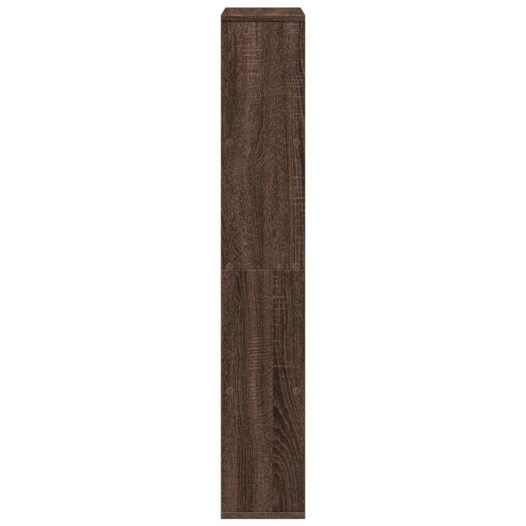 vidaXL Βιβλιοθήκη Καφέ Δρυς 60x20x120 εκ. από Επεξεργασμένο Ξύλο