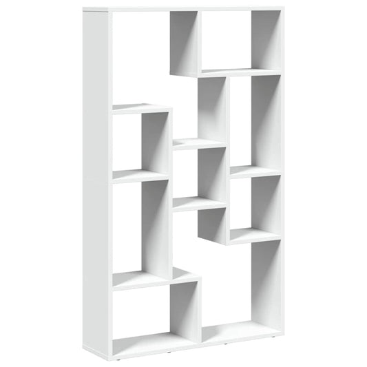 vidaXL Βιβλιοθήκη Λευκή 72x20x120,5 εκ. από Επεξεργασμένο Ξύλο