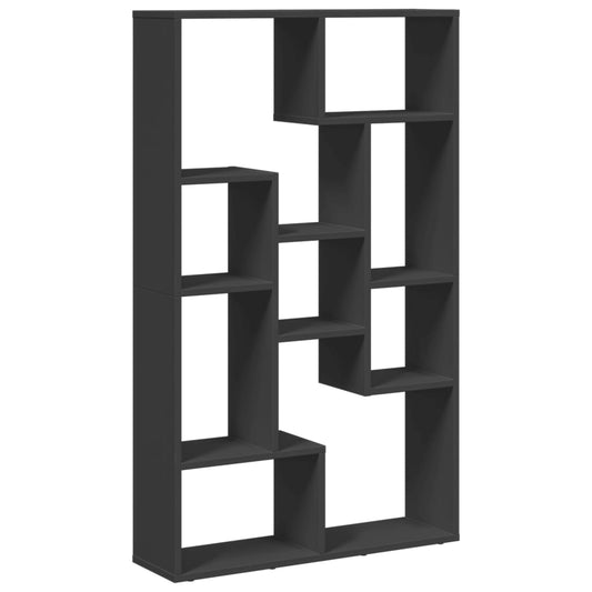 vidaXL Βιβλιοθήκη Μαύρη 72x20x120 εκ. από Επεξεργασμένο Ξύλο