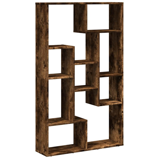 vidaXL Βιβλιοθήκη Καπνιστή Δρυς 72x20x120,5 εκ. από Επεξεργασμένο Ξύλο