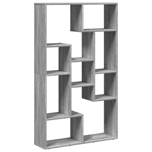 vidaXL Βιβλιοθήκη Γκρι Sonoma 72x20x120 εκ. από Επεξεργασμένο Ξύλο