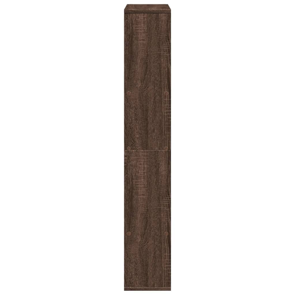 vidaXL Βιβλιοθήκη Καφέ Δρυς 72x20x120 εκ. από Επεξεργασμένο Ξύλο