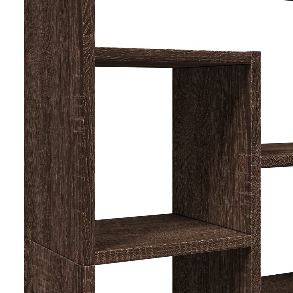 vidaXL Βιβλιοθήκη Καφέ Δρυς 72x20x120 εκ. από Επεξεργασμένο Ξύλο