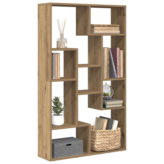 vidaXL Βιβλιοθήκη Αρτισιανή Δρυς 72x20x120,5 εκ. από Επεξεργασμένο Ξύλο