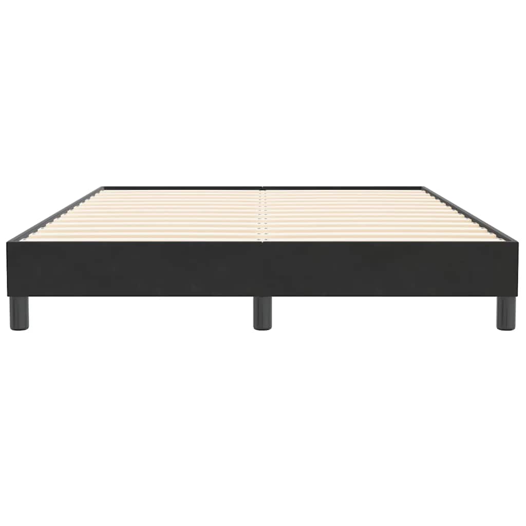 vidaXL Πλαίσιο κρεβατιού χωρίς στρώμα Μαύρο 140x210 cm Βελούδινο