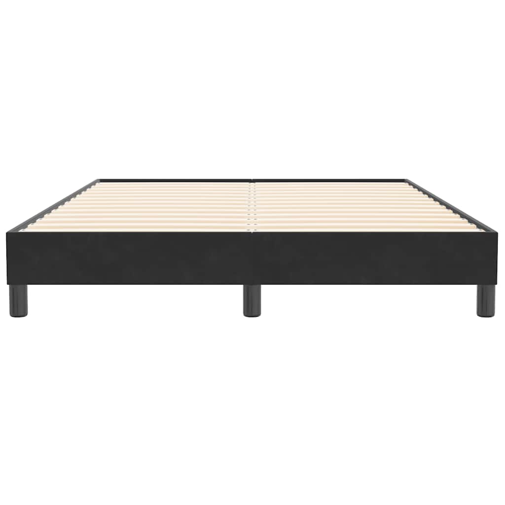 vidaXL Πλαίσιο κρεβατιού χωρίς στρώμα Μαύρο 160x210 cm Βελούδινο