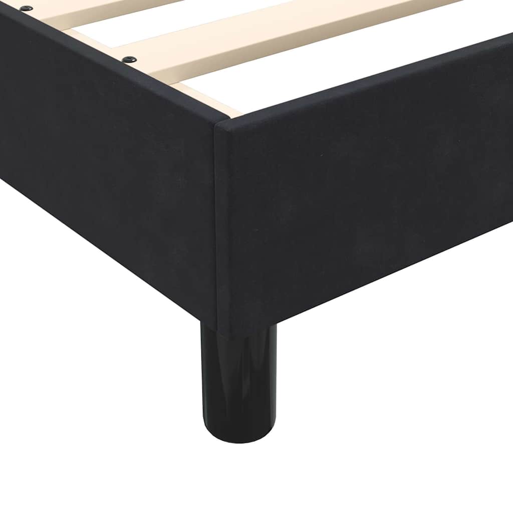 vidaXL Πλαίσιο κρεβατιού χωρίς στρώμα Μαύρο 200x210 cm Βελούδινο