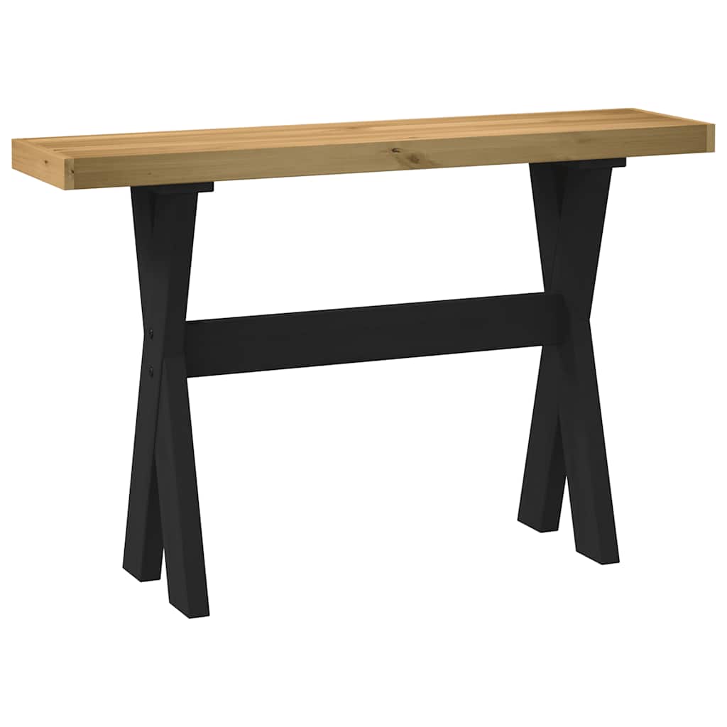 vidaXL Τραπέζι κονσόλας NOAIN με πόδια σχήματος X 120x30x75 cm