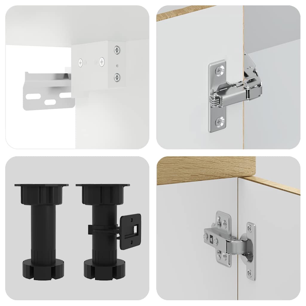 vidaXL Σετ Ντουλάπια Κουζίνας 7 Τεμαχίων Kalmar Επεξεργασμένο Ξύλο