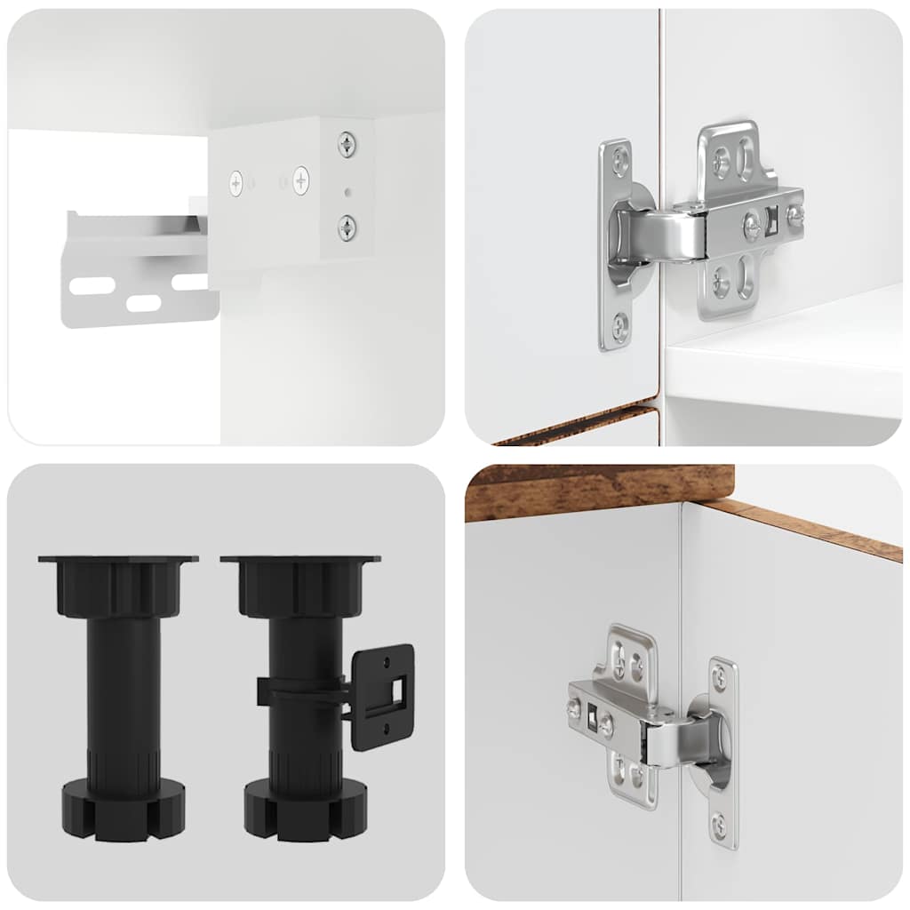 vidaXL Σετ Ντουλάπια Κουζίνας 7 Τεμαχίων Kalmar Επεξεργασμένο Ξύλο