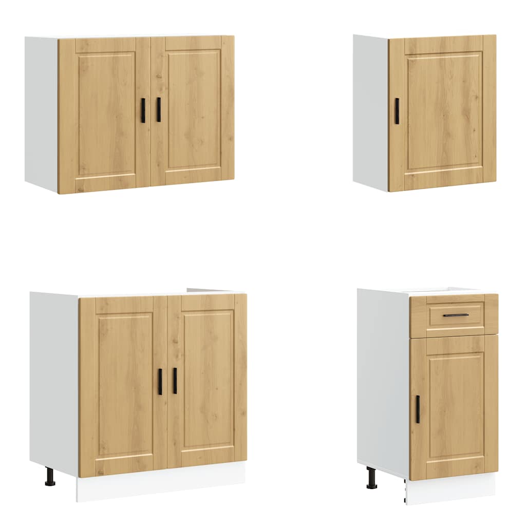 vidaXL Σετ Ντουλάπια Κουζίνας 7 Τεμαχίων Kalmar Επεξεργασμένο Ξύλο