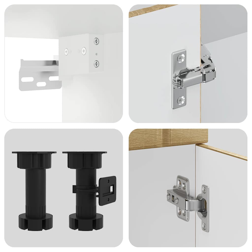 vidaXL Σετ Ντουλάπια Κουζίνας 8 Τεμαχίων Kalmar Επεξεργασμένο Ξύλο