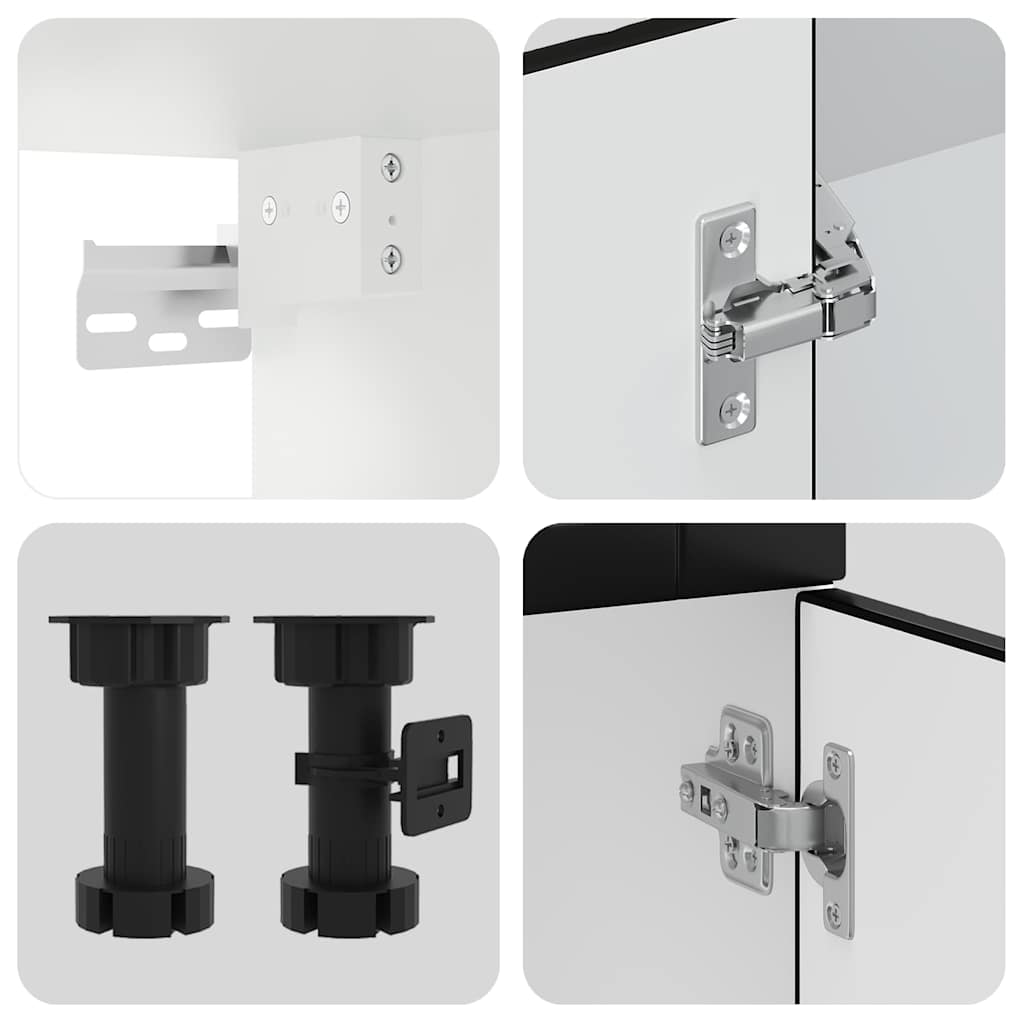 vidaXL Σετ Ντουλάπια Κουζίνας 4 Τεμαχίων Kalmar Επεξεργασμένο Ξύλο