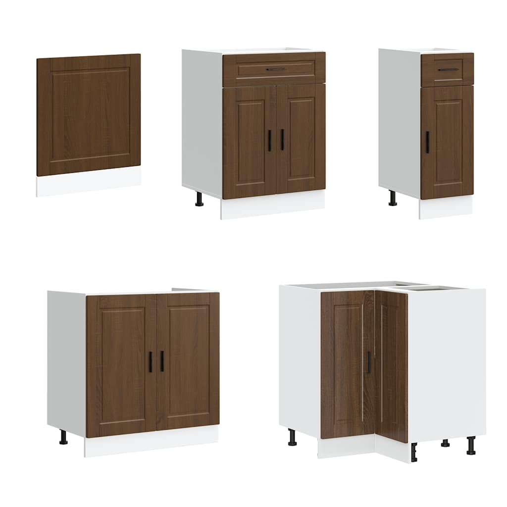 vidaXL Σετ Ντουλάπια Κουζίνας 11 Τεμαχίων Porto Επεξεργασμένο Ξύλο