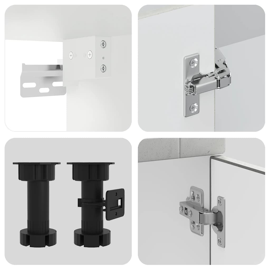 vidaXL Σετ Ντουλάπια Κουζίνας 11 Τεμαχίων Porto Επεξεργασμένο Ξύλο