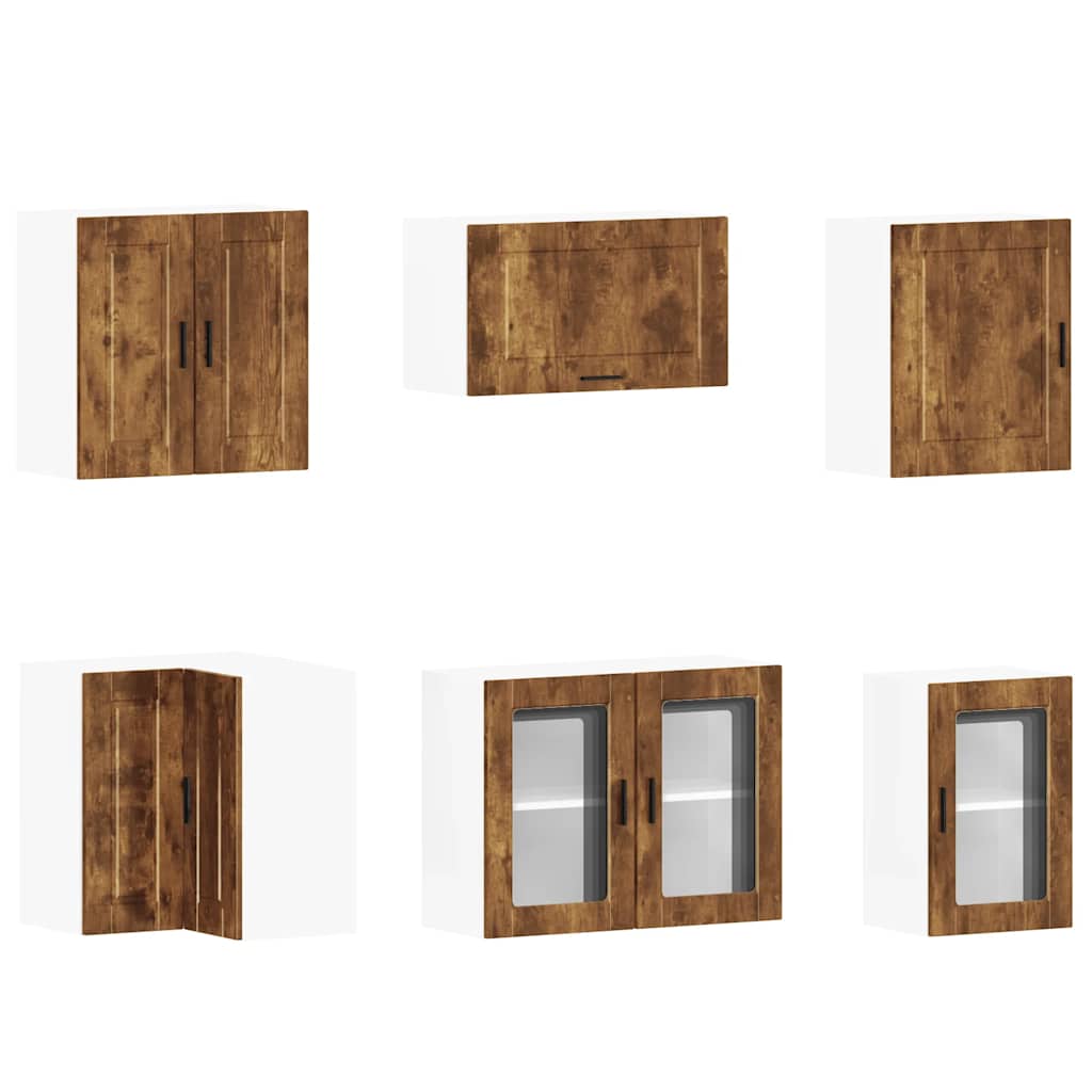 vidaXL Σετ Ντουλάπια Κουζίνας 11 Τεμαχίων Porto Επεξεργασμένο Ξύλο