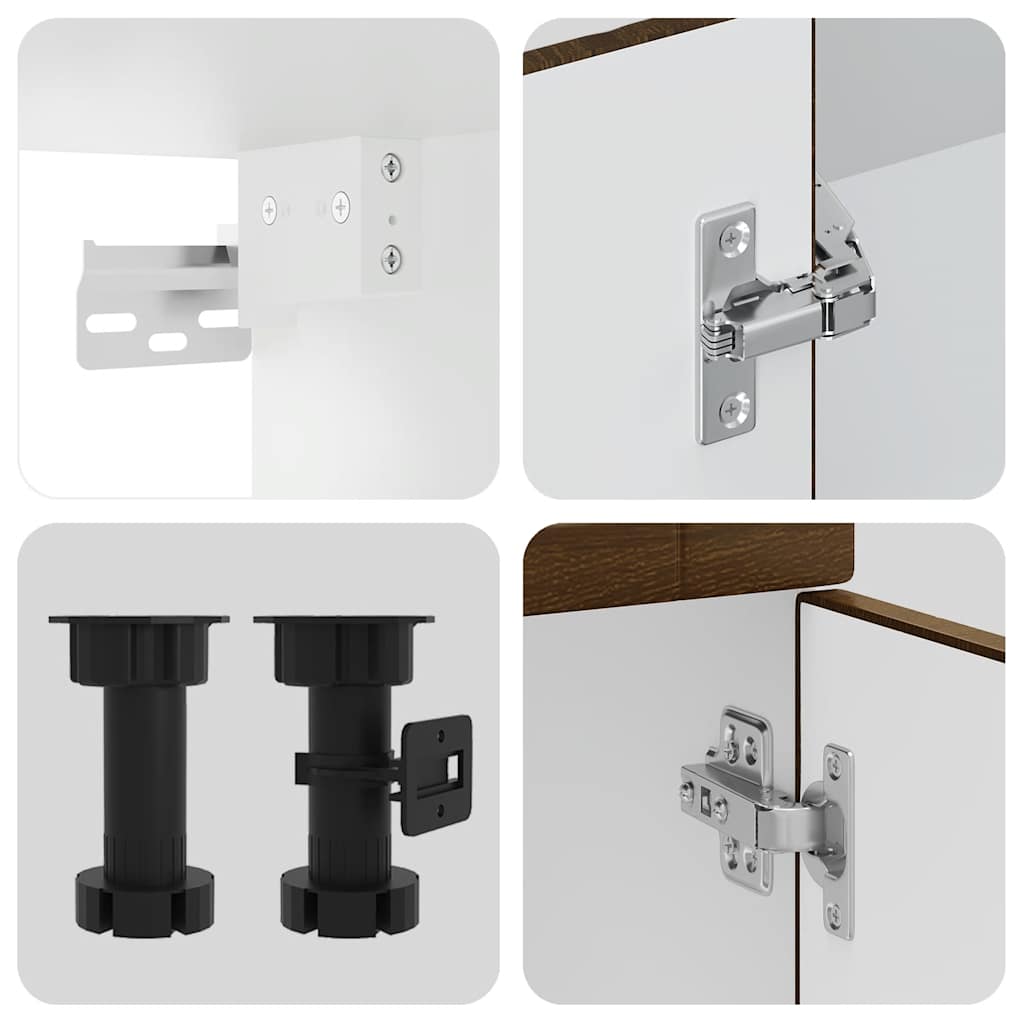 vidaXL Σετ Ντουλάπια Κουζίνας 11 Τεμαχίων Porto Επεξεργασμένο Ξύλο