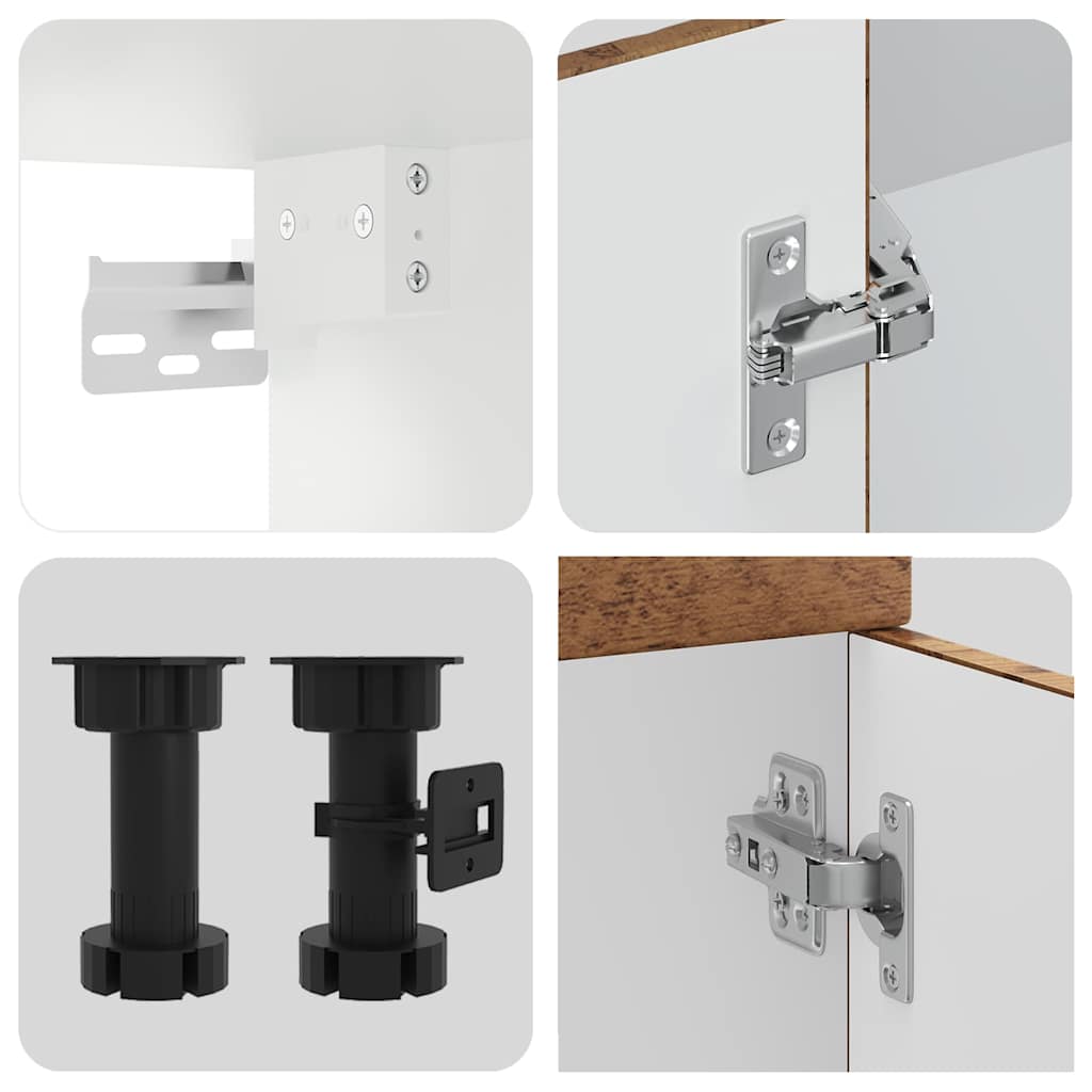 vidaXL Σετ Ντουλάπια Κουζίνας 11 Τεμαχίων Kalmar Επεξεργασμένο Ξύλο