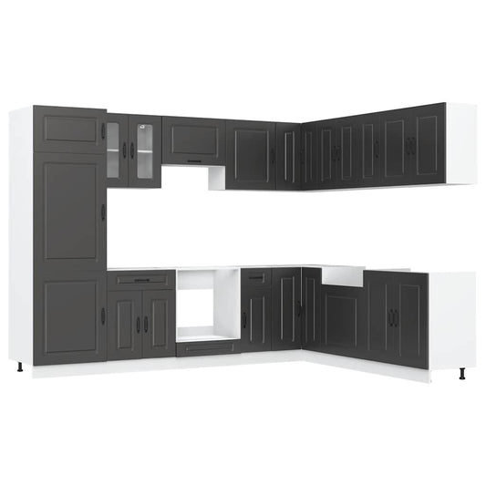 vidaXL Σετ Ντουλάπια Κουζίνας 14 Τεμαχίων Kalmar Επεξεργασμένο Ξύλο