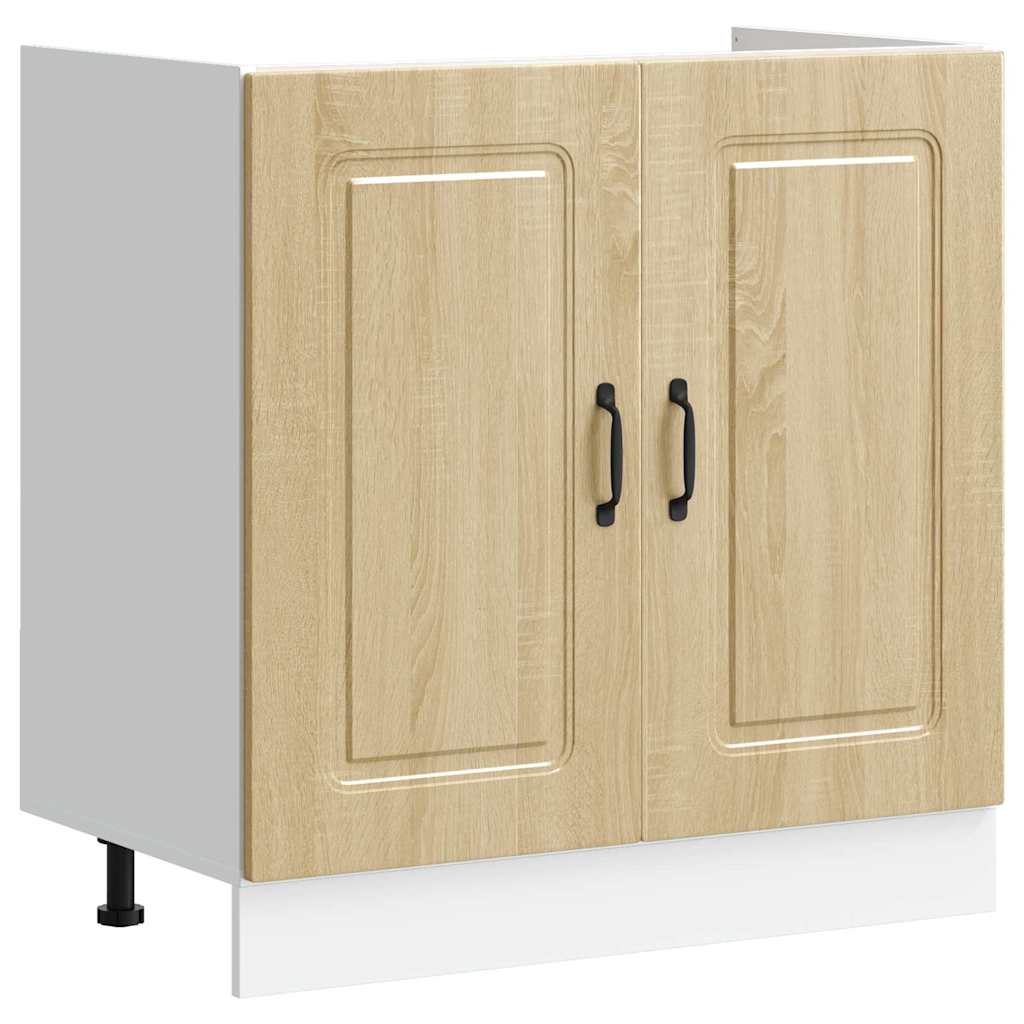 vidaXL Ντουλάπα Κουζίνας με πόρτα Kalmar Δρύς Sonoma 80 x 46 x 81,5 εκ