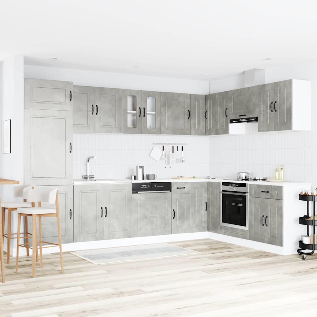 vidaXL Ντουλάπα Κουζίνας Kalmar Σκυρόδεμα Γκρι 80 x 46 x 81,5 εκ