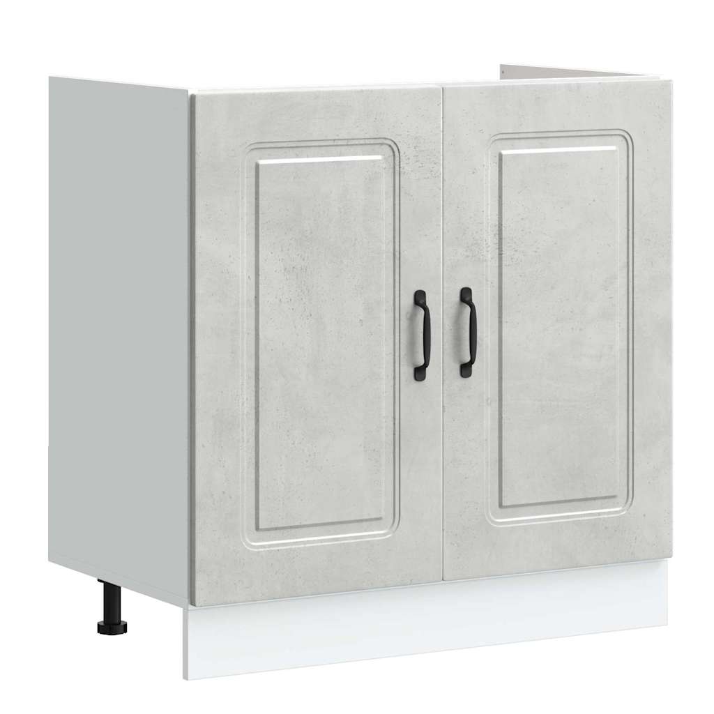 vidaXL Ντουλάπα Κουζίνας Kalmar Σκυρόδεμα Γκρι 80 x 46 x 81,5 εκ