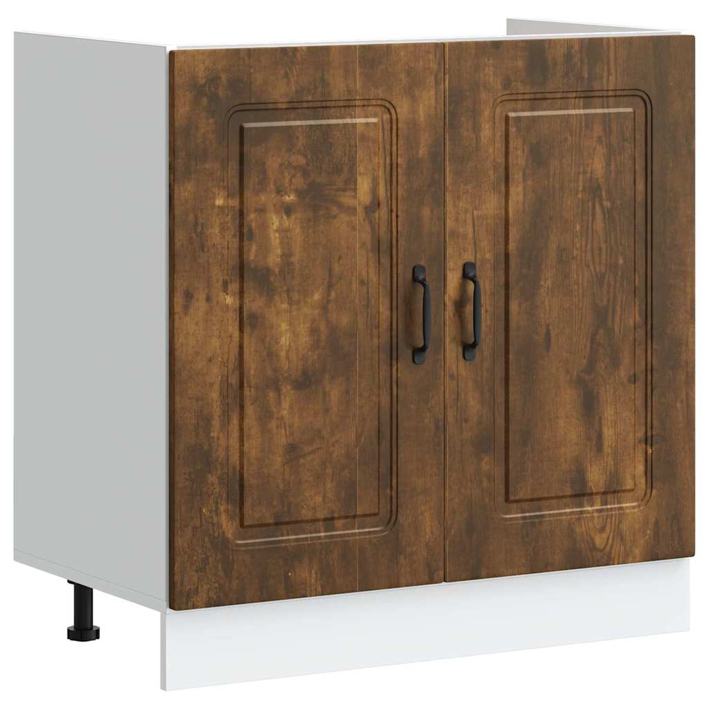 vidaXL Ντουλάπα Κουζίνας με πόρτα Kalmar 2 pcs Καφέ 80 x 46 x 81.5 εκ