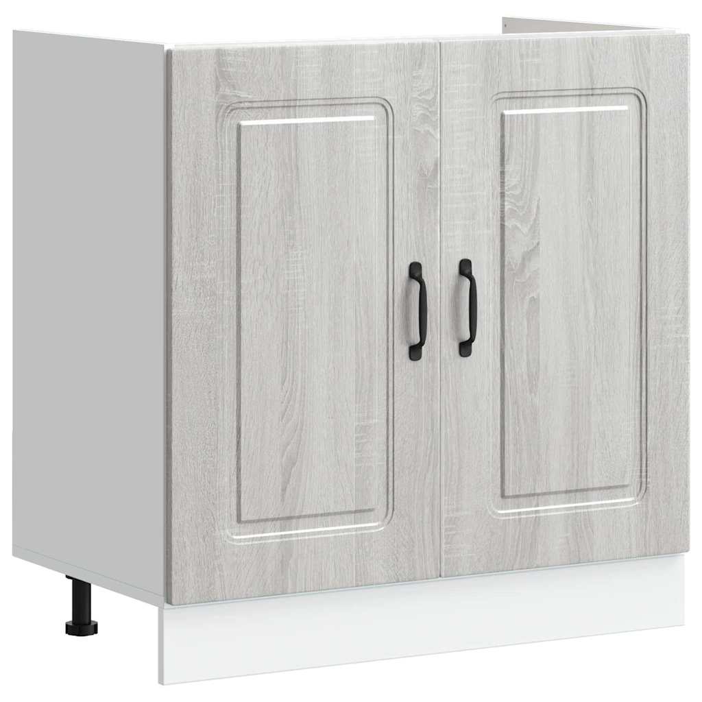 vidaXL Ντουλάπα Κουζίνας Kalmar Γκρίζο Σονομα 80 x 46 x 81,5 εκ