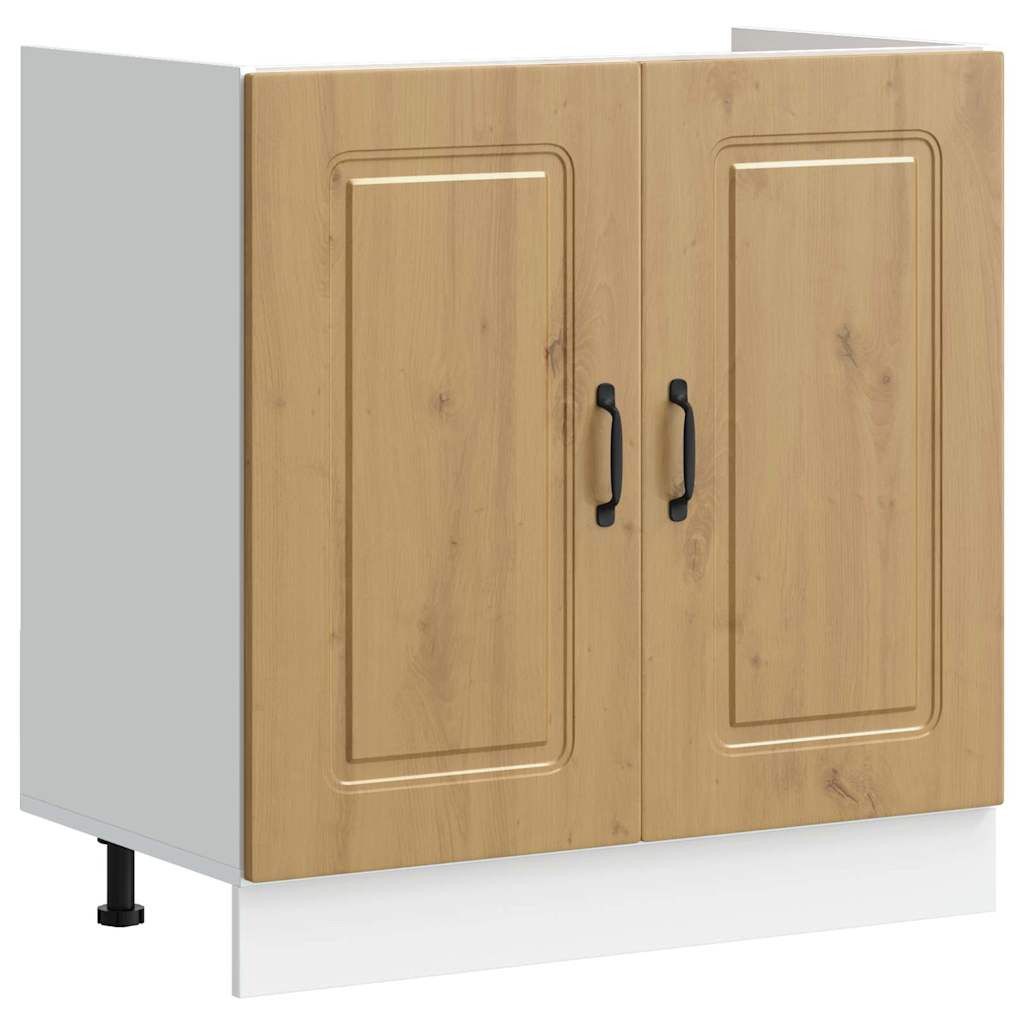 vidaXL Ντουλάπα Κουζίνας με πόρτα Kalmar Artisan Oak 80 x 46 x 81,5 εκ