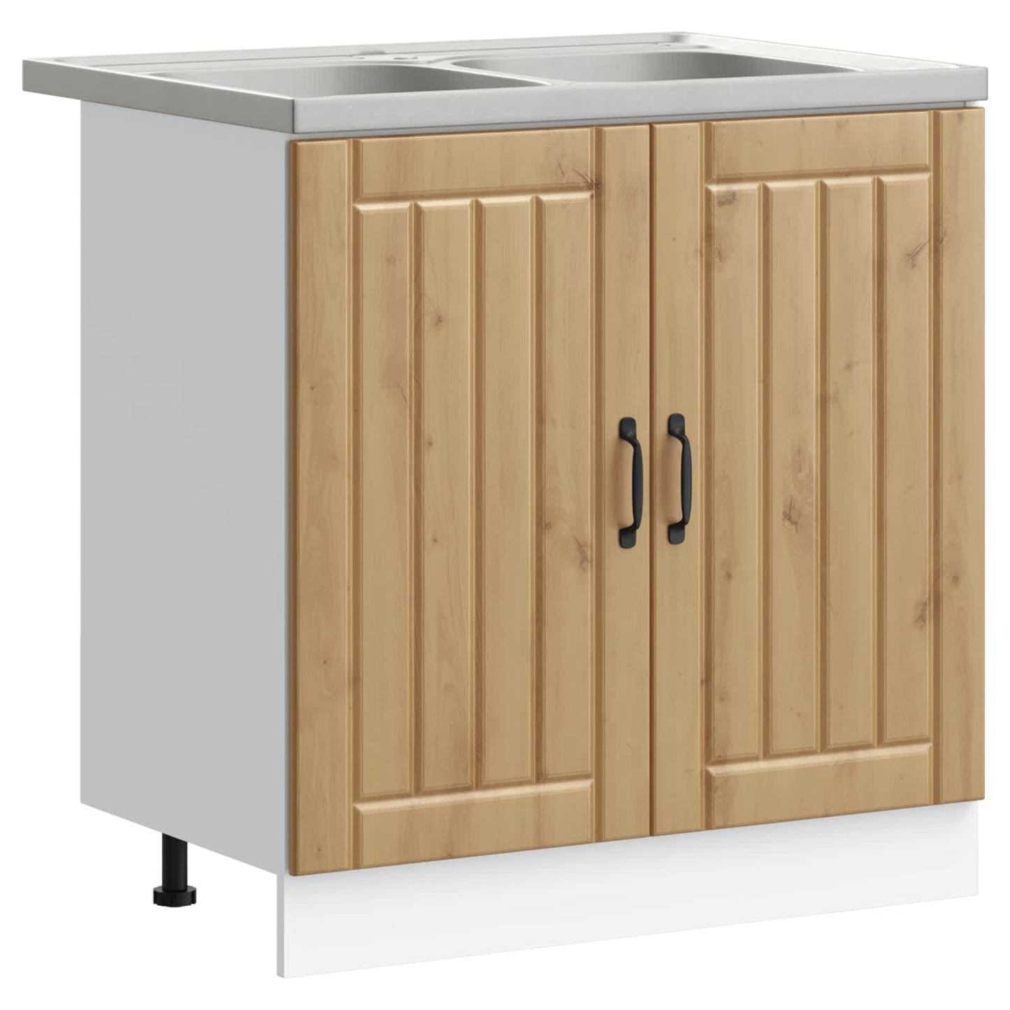 vidaXL Βάση νιπτήρα Lucca 2 pcs Artisan Oak Επεξεργασμένο ξύλο