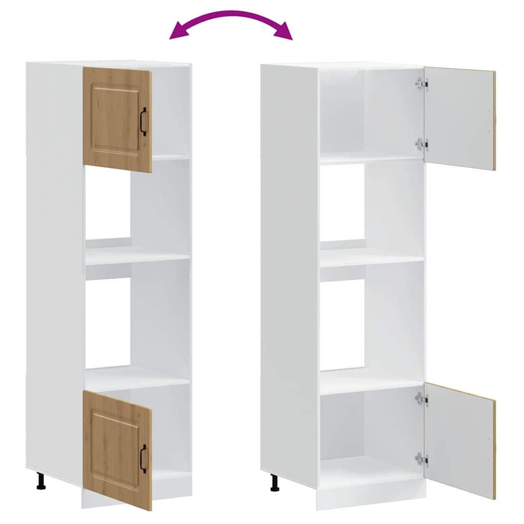 vidaXL Ντουλάπια Φούρνου 2 τεμ. "Kalmar" από Τεχνητό Ξύλο Δρυός