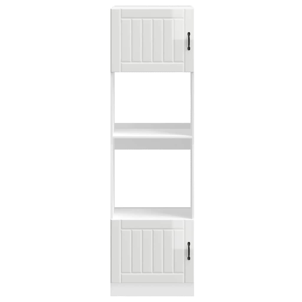 vidaXL Ντουλάπια φούρνου 2 τεμ. Kalmar Λευκά από Επεξεργασμένο Ξύλο