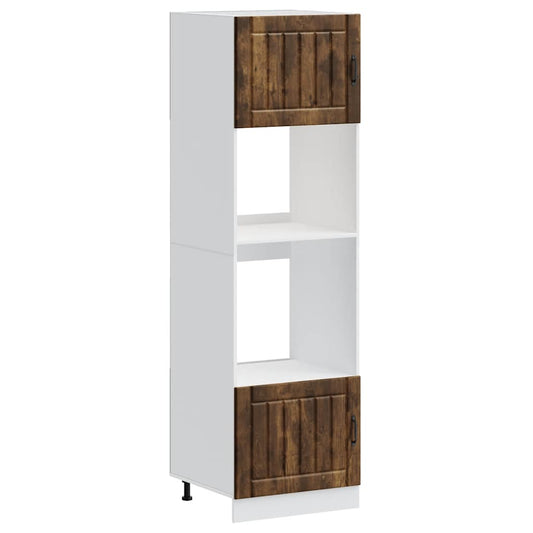 vidaXL Ντουλάπια Φούρνου 2 τεμ. "Lucca" από Καπνιστή Δρυό με Τεχνητή Δρυ