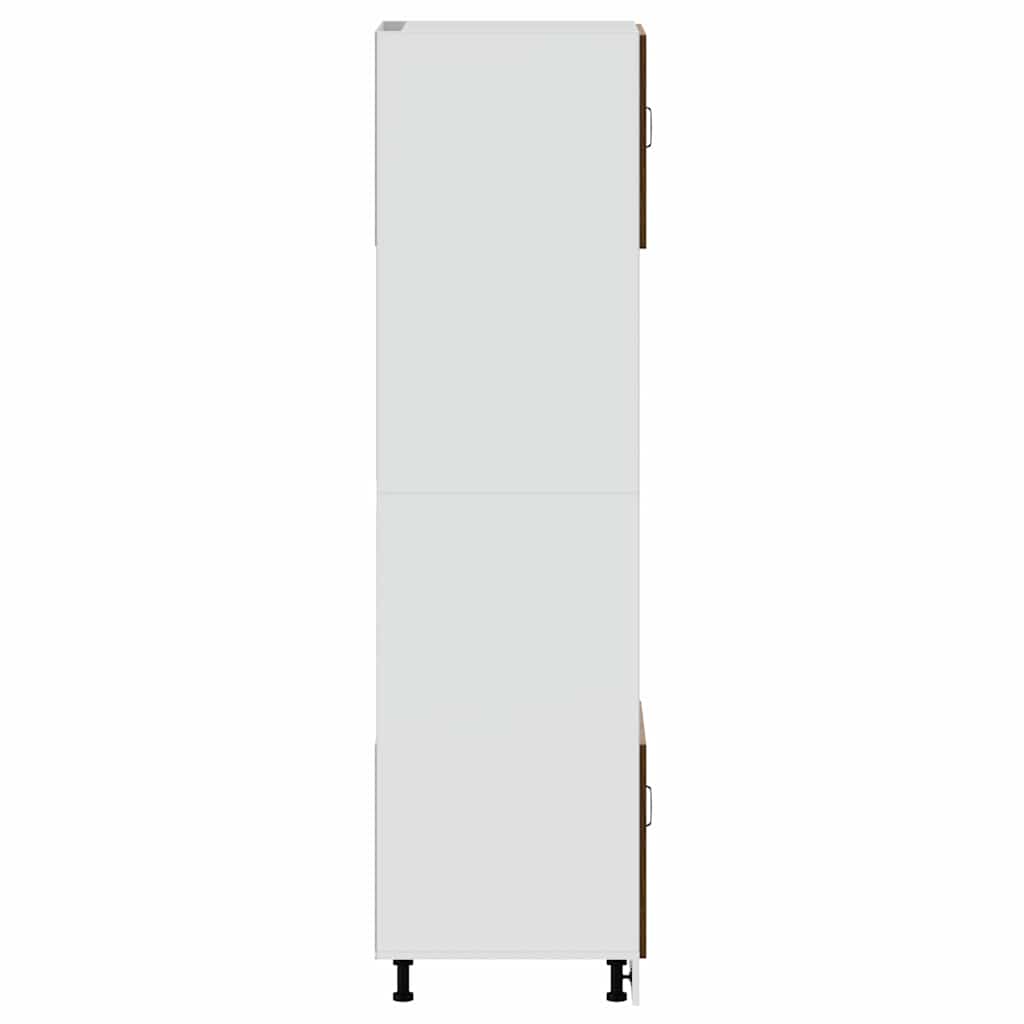 vidaXL Ντουλάπια Φούρνου 2 τεμ. "Lucca" Καφέ Δρυς από Τεχνητό Ξύλο