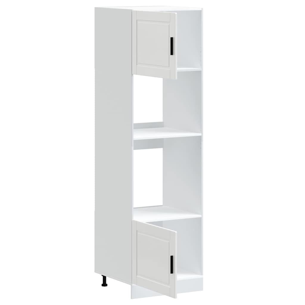 vidaXL Ντουλάπια φούρνου 2 τεμ. Porto Λευκά από Επεξεργασμένο Ξύλο