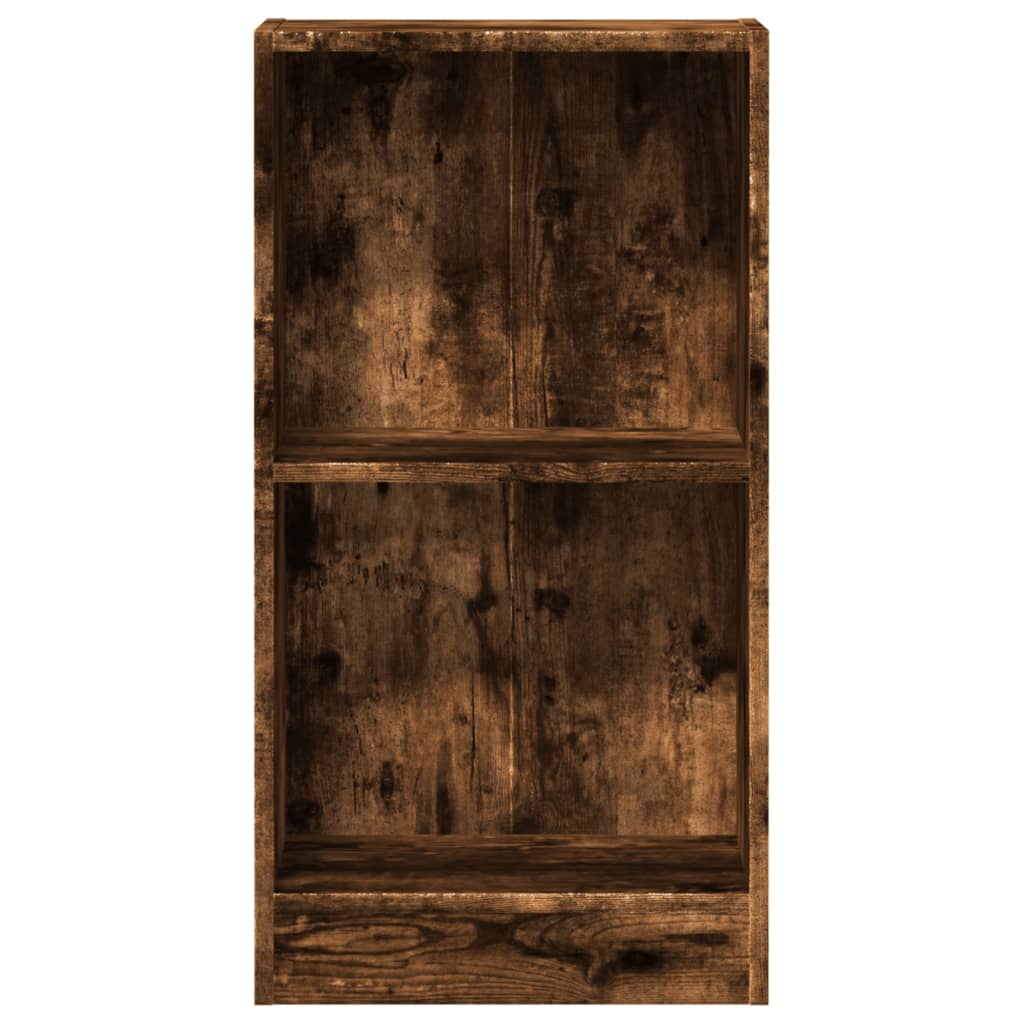 vidaXL Βιβλιοθήκη Καπνιστή Δρυς 40x24x76 εκ. από Επεξεργασμένο Ξύλο