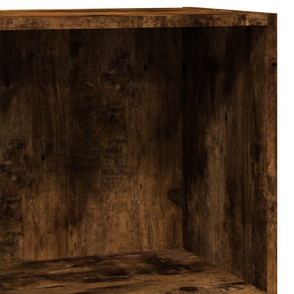 vidaXL Βιβλιοθήκη Καπνιστή Δρυς 40x24x76 εκ. από Επεξεργασμένο Ξύλο