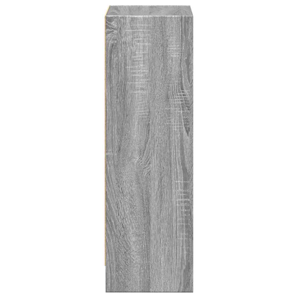 vidaXL Βιβλιοθήκη Γκρι Sonoma 40x24x76 cm Ξύλινη κατασκευή
