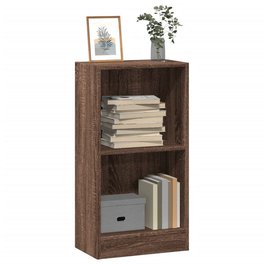 vidaXL Βιβλιοθήκη Καφέ Δρυς 40x24x76 εκ. από Επεξεργασμένο Ξύλο