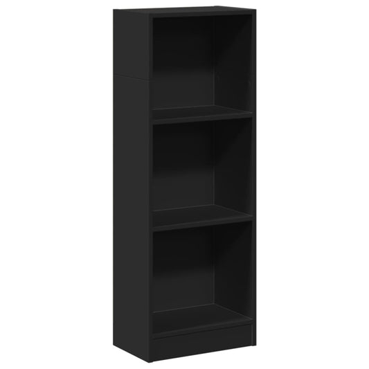 vidaXL Βιβλιοθήκη Μαύρο 40x24x109 εκ. από Επεξεργασμένο Ξύλο