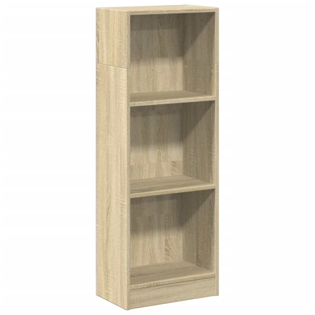 vidaXL Βιβλιοθήκη Sonoma Δρυς 40x24x109 εκ. από Επεξεργασμένο Ξύλο