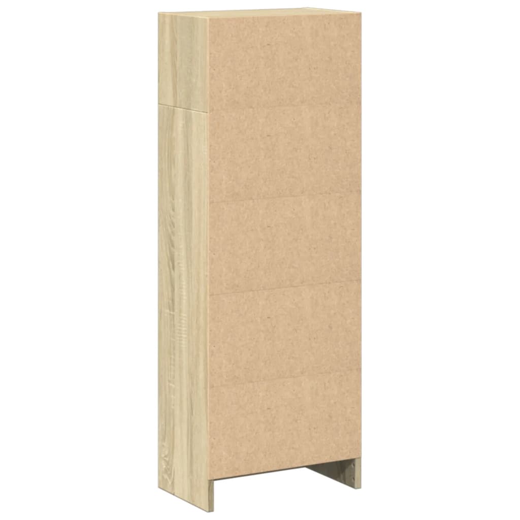 vidaXL Βιβλιοθήκη Sonoma Δρυς 40x24x109 εκ. από Επεξεργασμένο Ξύλο