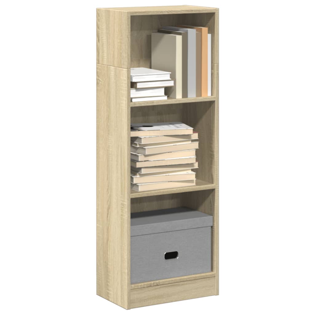 vidaXL Βιβλιοθήκη Sonoma Δρυς 40x24x109 εκ. από Επεξεργασμένο Ξύλο
