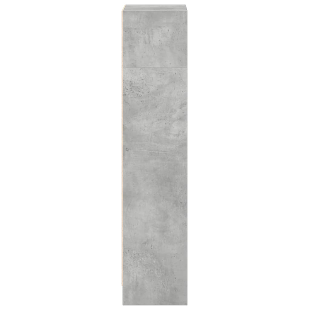 vidaXL Βιβλιοθήκη Γκρι Σκυροδέματος 40x24x109 εκ. Επεξεργ. Ξύλο