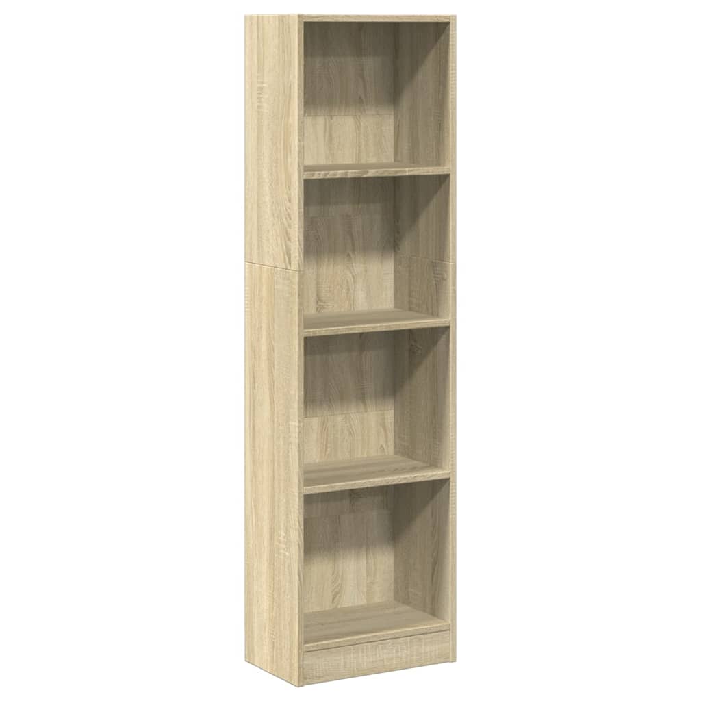 vidaXL Βιβλιοθήκη Sonoma Δρυς 40x24x143 εκ. από Επεξεργασμένο Ξύλο