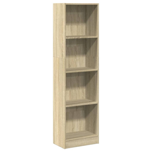 vidaXL Βιβλιοθήκη Sonoma Δρυς 40x24x143 εκ. από Επεξεργασμένο Ξύλο