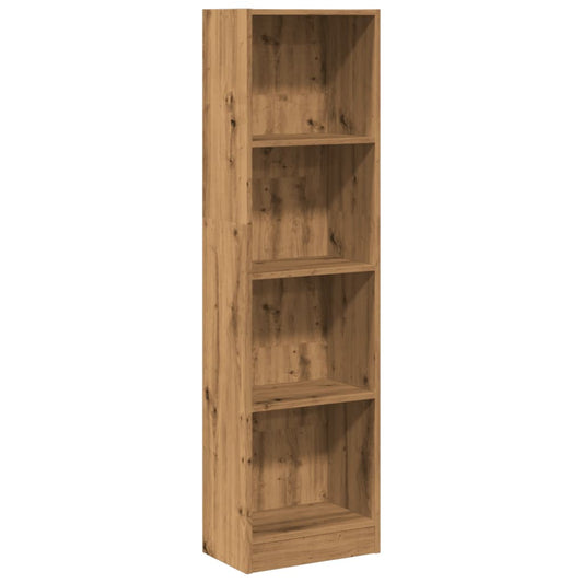 vidaXL Βιβλιοθήκη Αρτισιανή Δρυς 40x24x143 εκ. από Επεξεργασμένο Ξύλο