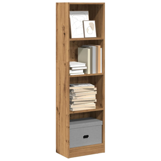 vidaXL Βιβλιοθήκη Αρτισιανή Δρυς 40x24x143 εκ. από Επεξεργασμένο Ξύλο
