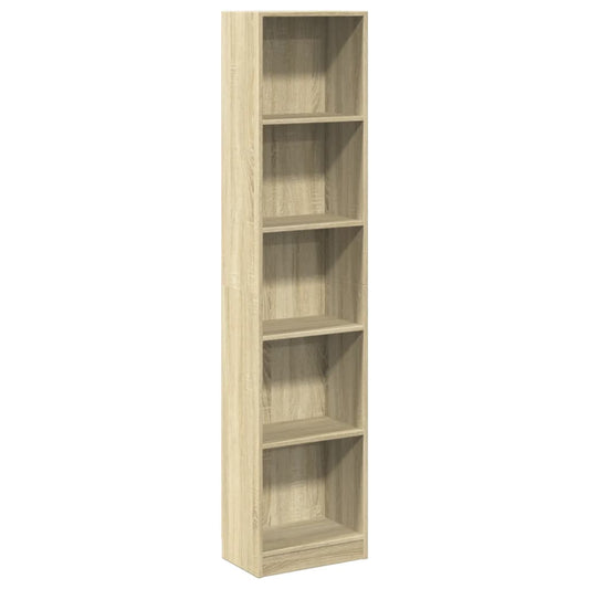 vidaXL Βιβλιοθήκη Sonoma Δρυς 40x24x176 εκ. από Επεξεργασμένο Ξύλο
